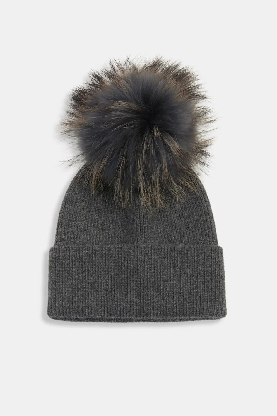 Soft Ribbed Pom Pom Beanie