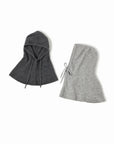 Wool Blended Hoodie Snood