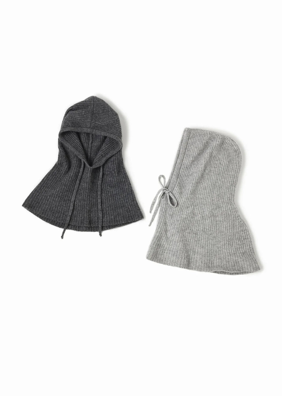 Wool Blended Hoodie Snood