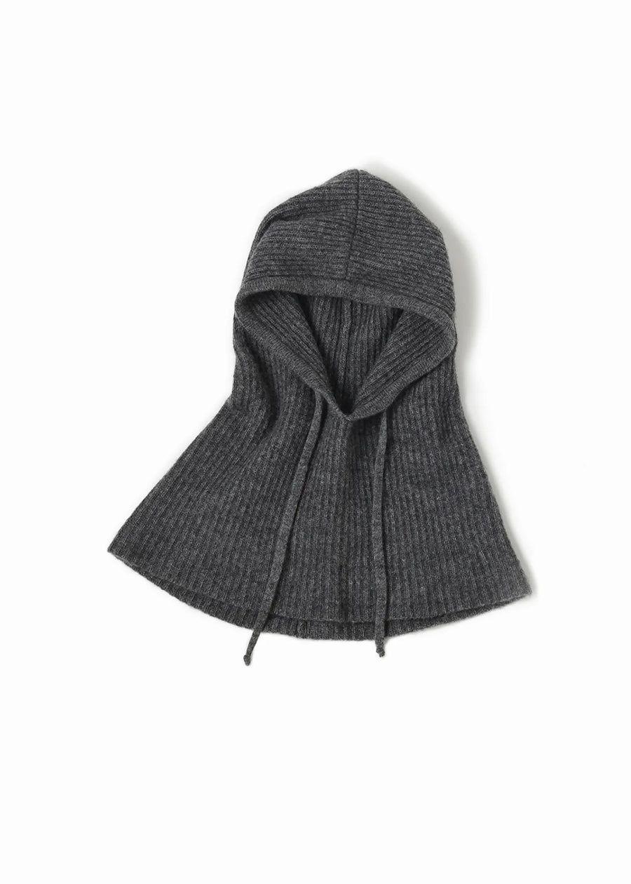 Wool Blended Hoodie Snood