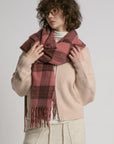 Rosewood Check W's Scarf