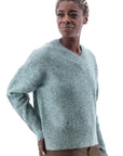Elsa V-Neck Sweater: Teal