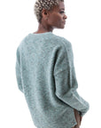 Elsa V-Neck Sweater: Teal
