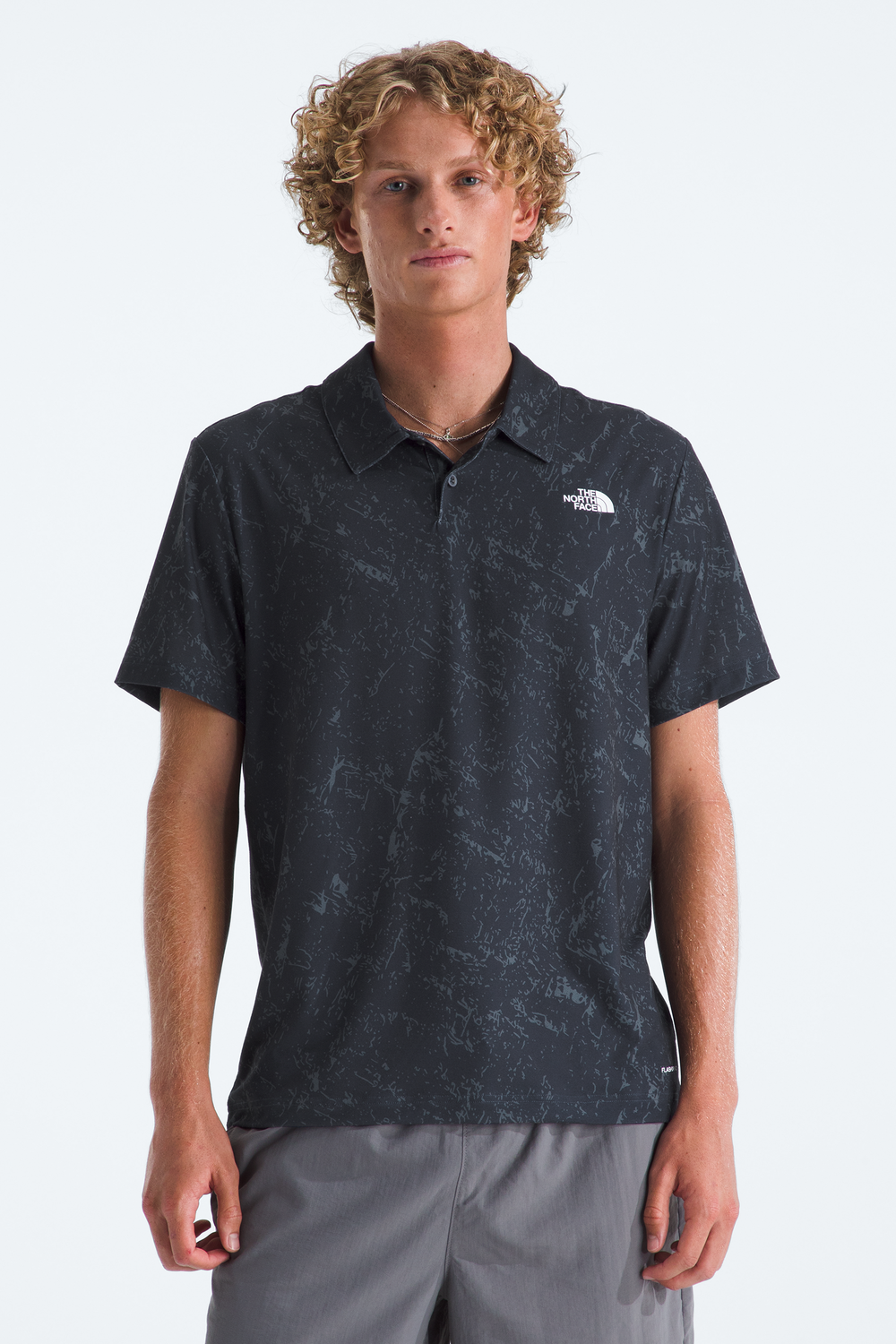 TNF M's Adventure Printed Polo Short Sleeve Shirt