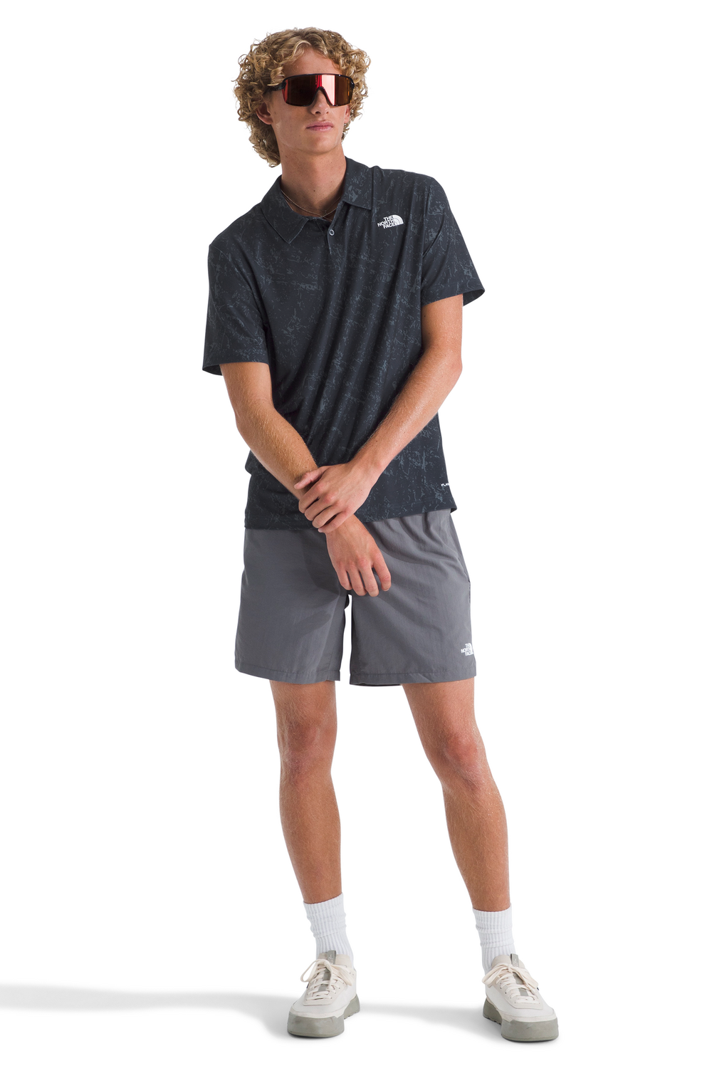 TNF M's Adventure Printed Polo Short Sleeve Shirt