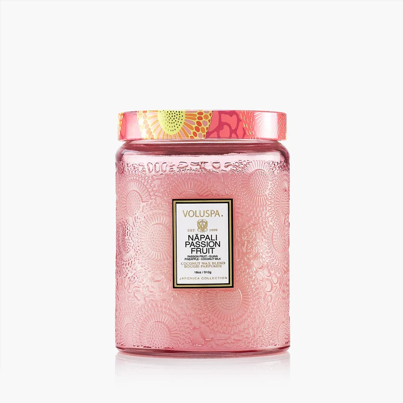 Voluspa Napali Passion Fruit 18oz Large Glass Jar Candle