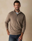 Purmeso Weekend 1/4 Zip in Taupe