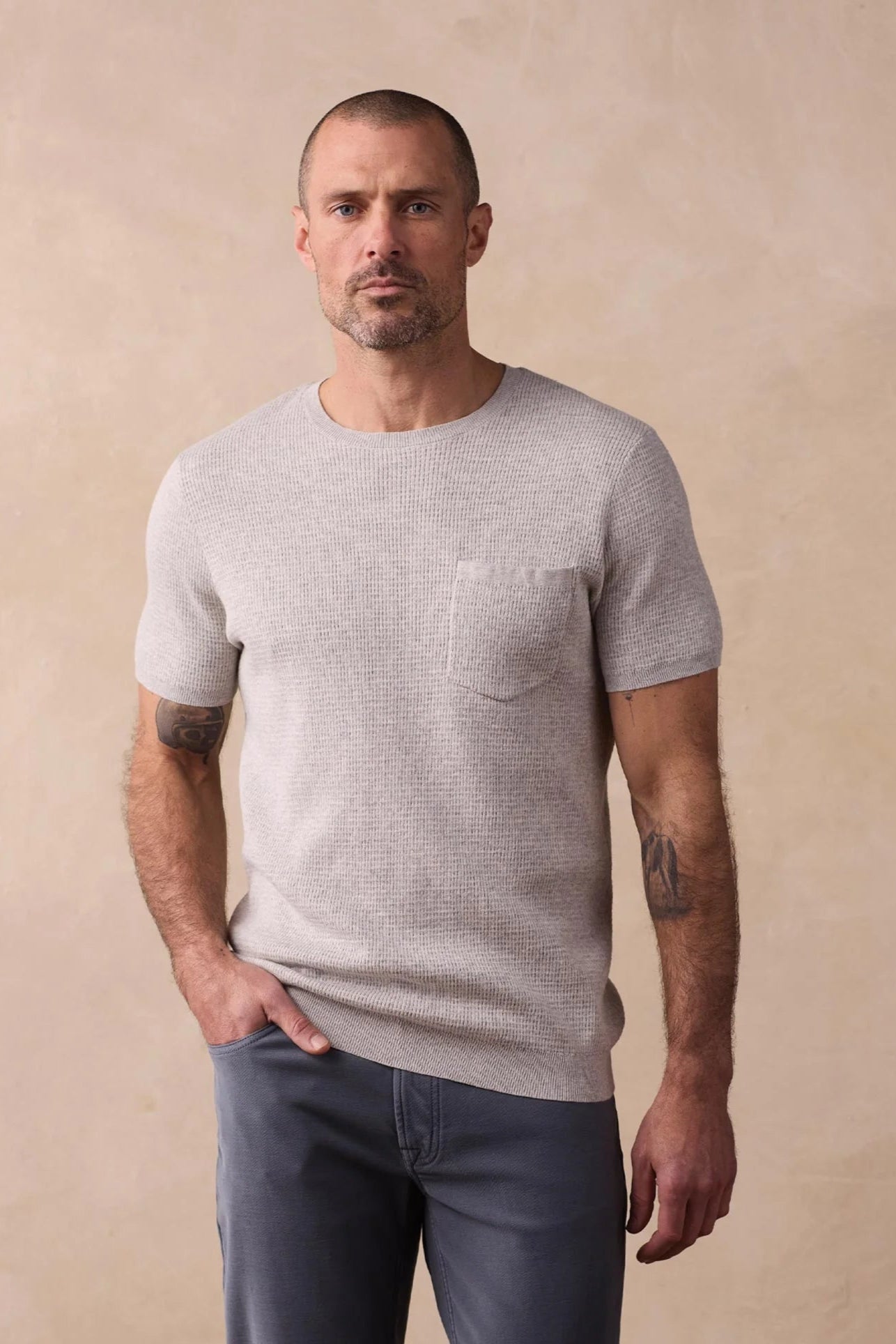 TNB Waffle Knit Sweater Tee