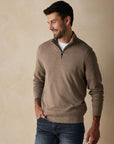 Purmeso Weekend 1/4 Zip in Taupe