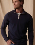 Purmeso Weekend 1/4 Zip in Navy