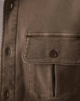 TNB Comfort Terry Shirt Jacket in Taupe