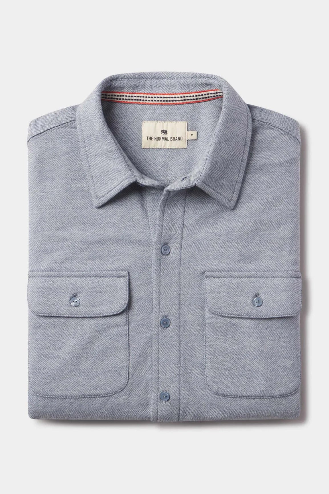 TNB Textured Knit Shirt in Vintage Blue