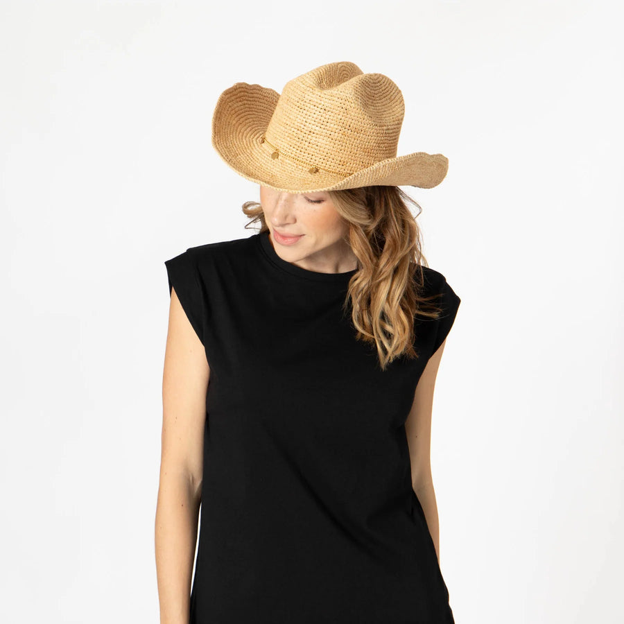 Ines W's Crochet Raffia Cowboy Hat