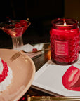 Voluspa Cherry Gloss Large Glass Jar Candle