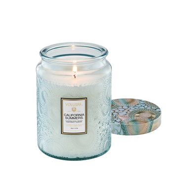 Voluspa California Summers 18oz Large Glass Jar Candle