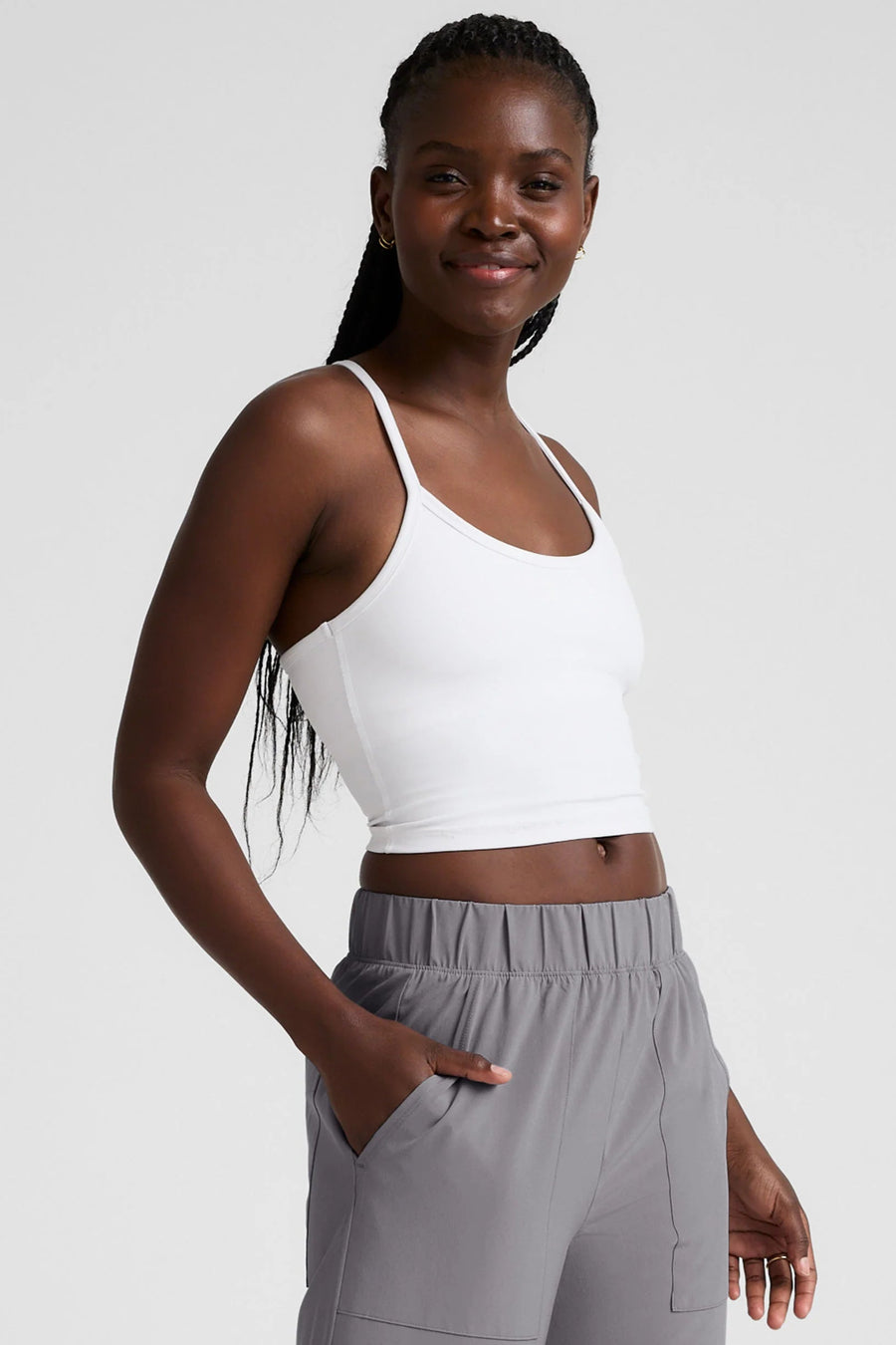 Spacedye Slim Racerback Cropped Tank