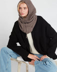 Wool Blended Hoodie Snood