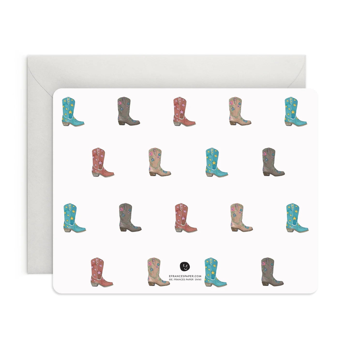 E.Frances Cowboy Boot Flat Notes