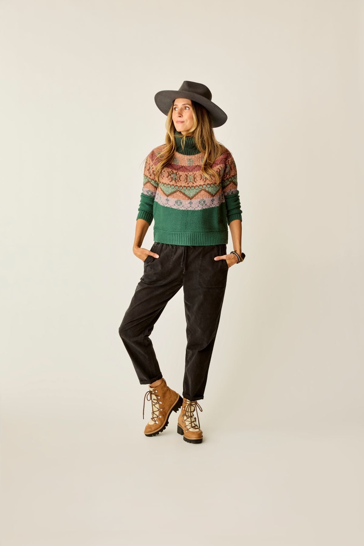 Neve Fairisle Turtleneck Sweater