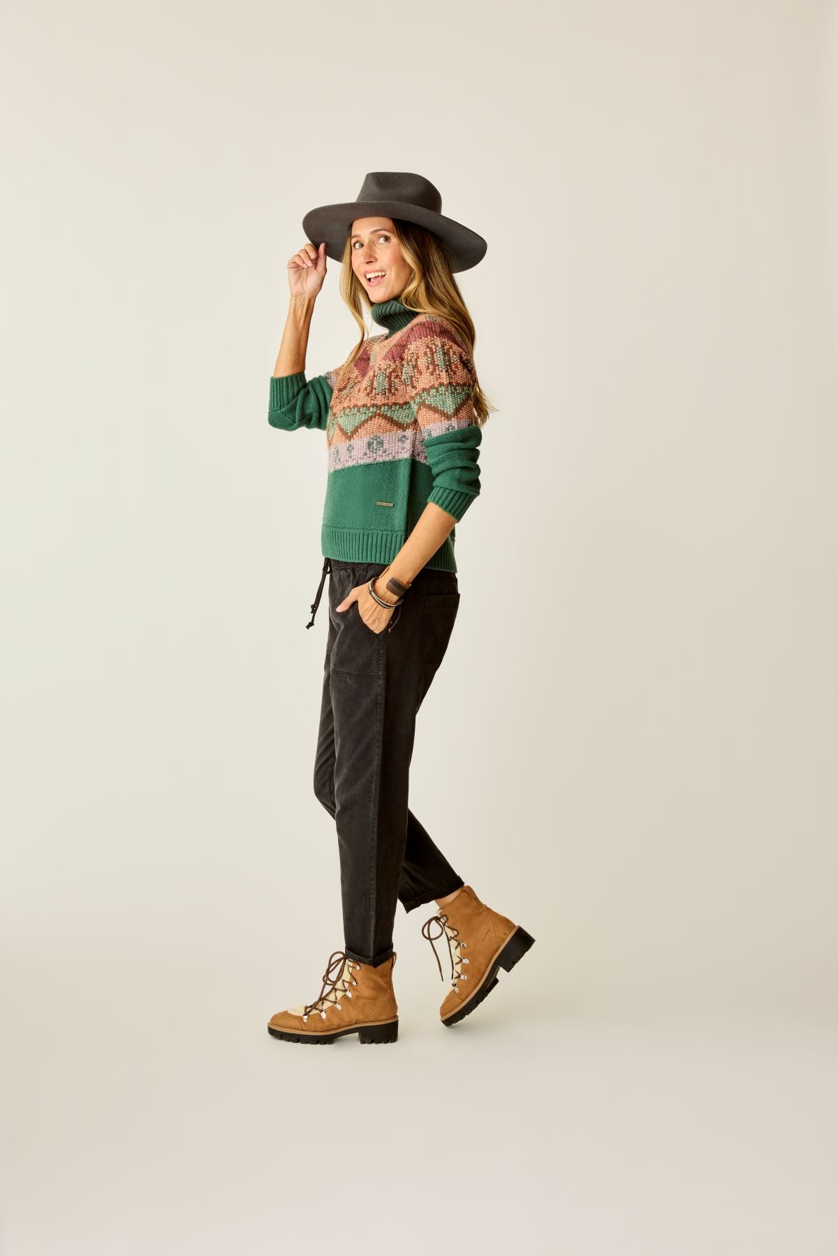 Neve Fairisle Turtleneck Sweater