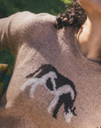 Wasatch W's Crew Sweater- Cattail Jacquard Pattern