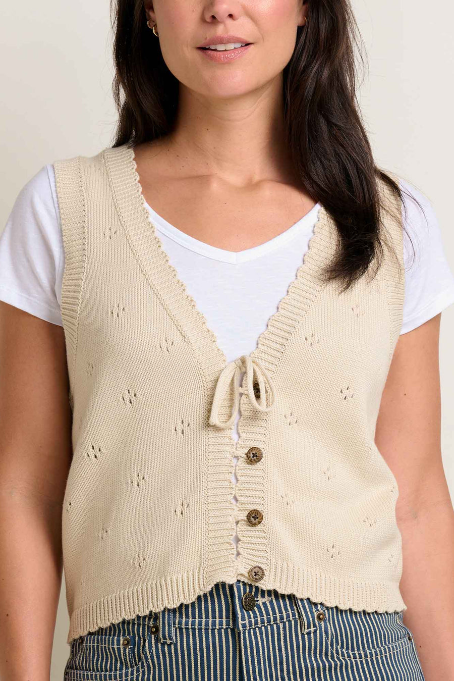 Bianca Tie Tank Sweater Top