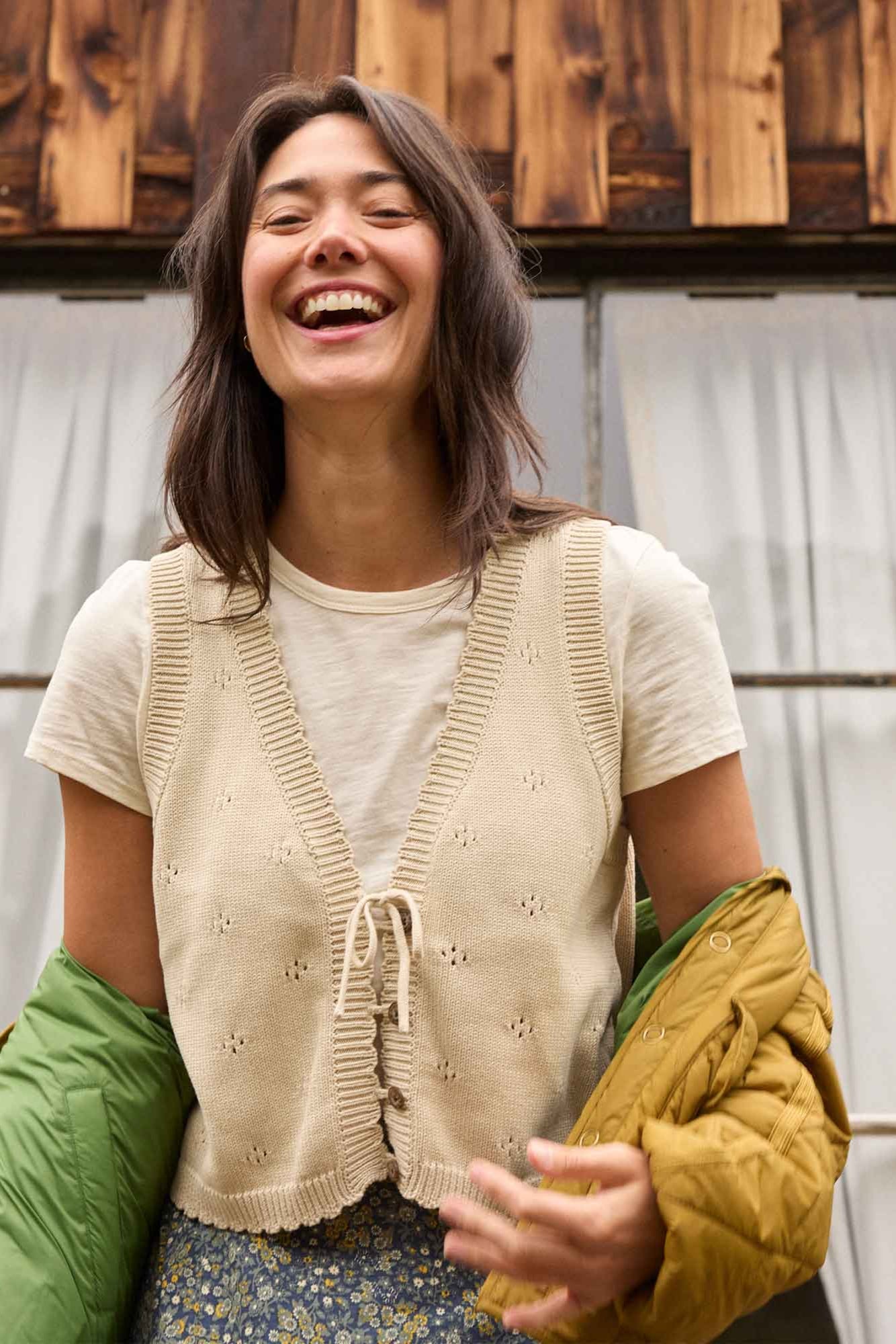 Bianca Tie Tank Sweater Top