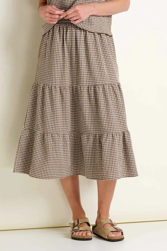 Sunkissed Tiered Midi Skirt