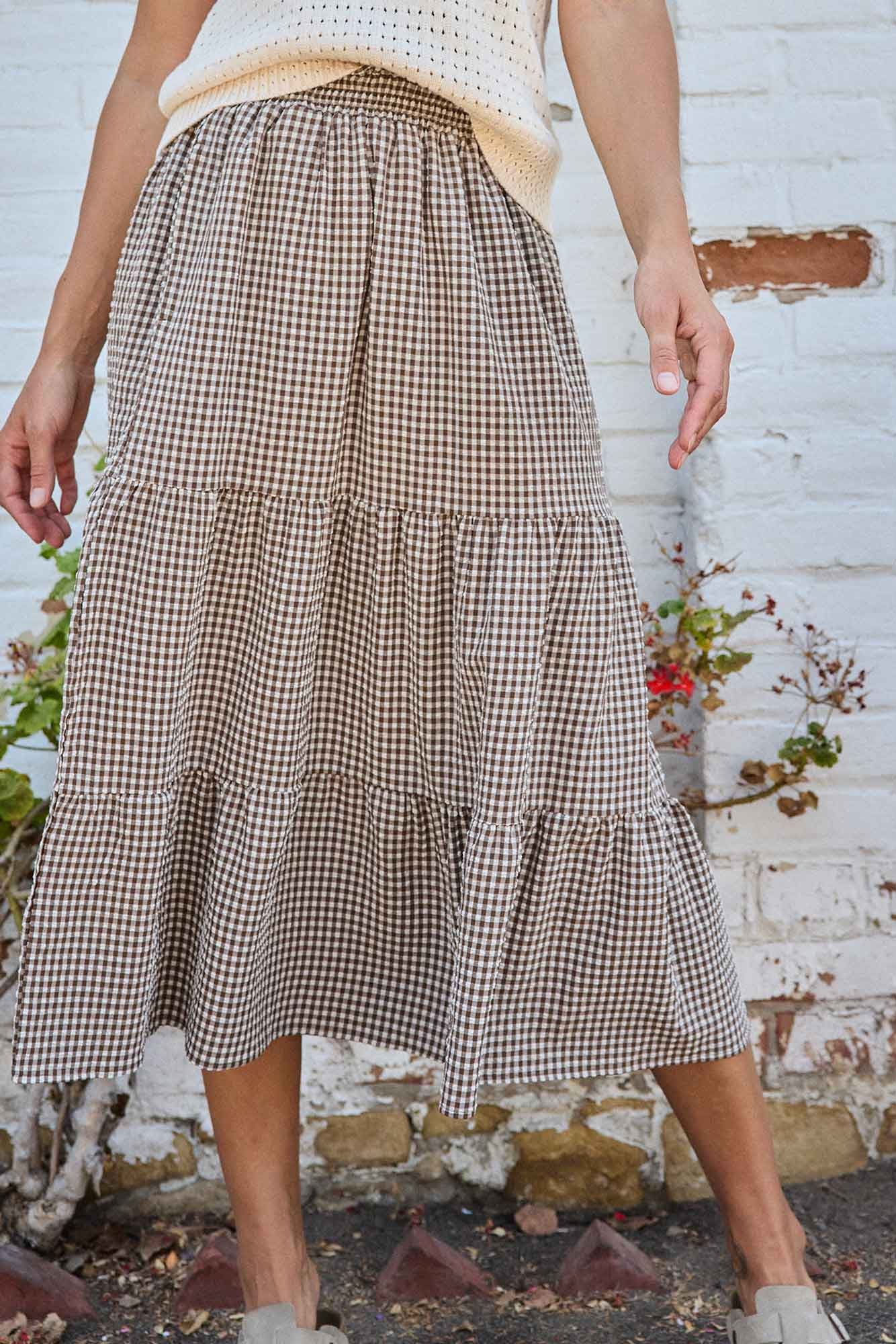 Sunkissed Tiered Midi Skirt