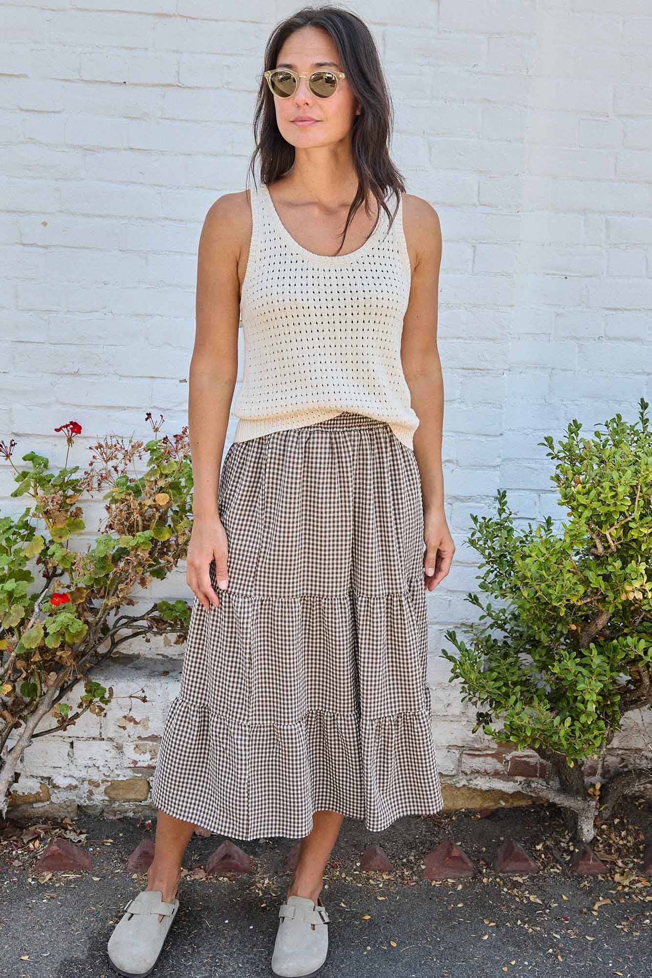 Sunkissed Tiered Midi Skirt