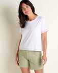 Clara Eyelet Sleeve Short Sleeve Tee