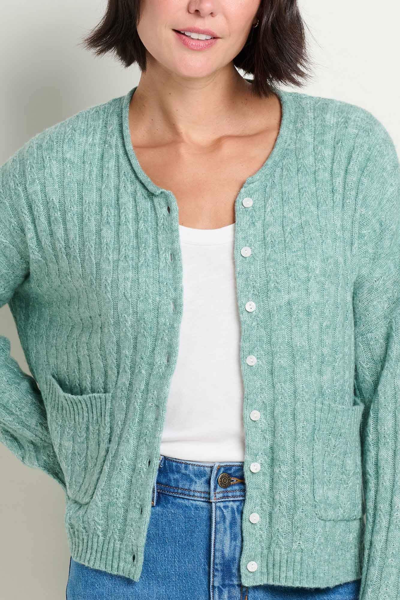 Cloudcover Super Soft Cardigan Sweater- Arctic