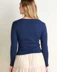 Rosalie Square Neck Long Sleeve Tee