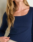 Rosalie Square Neck Long Sleeve Tee