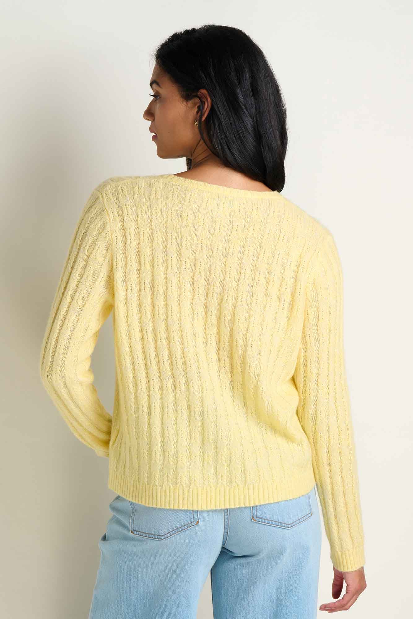 Cloudcover Super Soft Henley Pullover Sweater- Chamomile