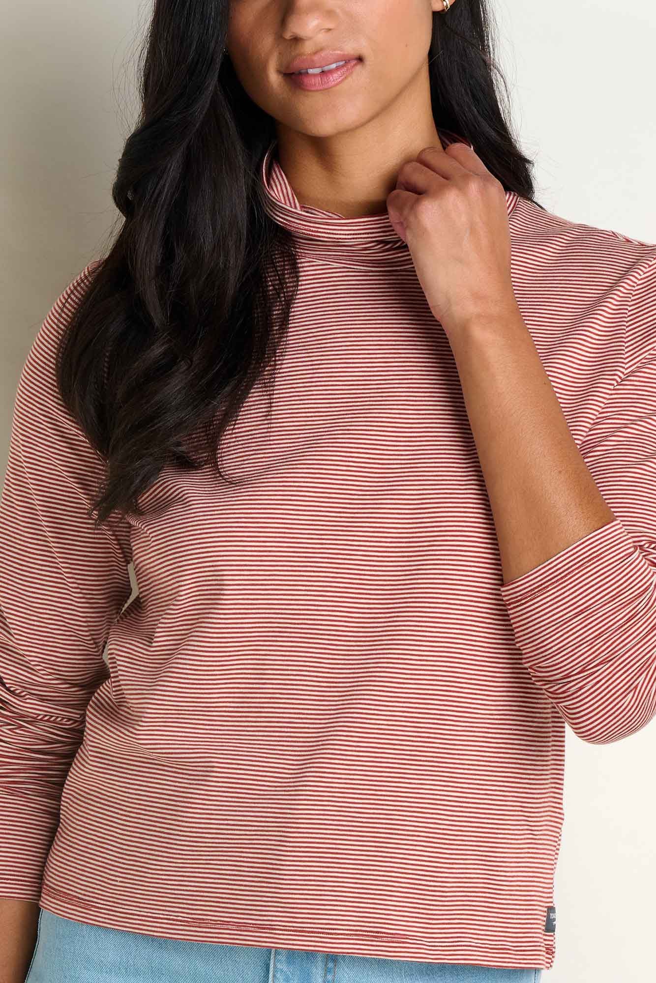 Rosalie Ribbed Long Sleeve Turtleneck Top