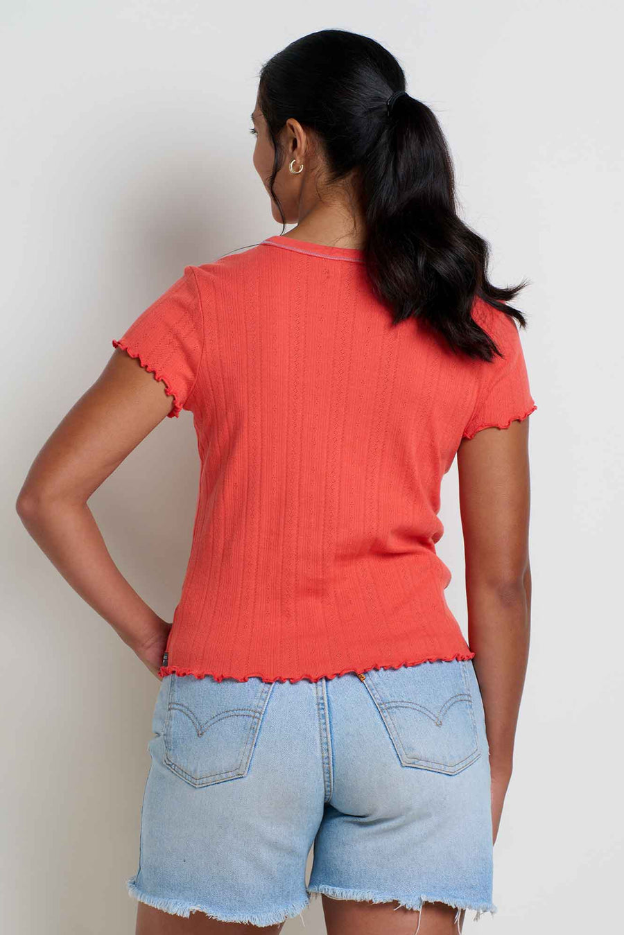 Foothill Pointelle Short Sleeve Baby Tee