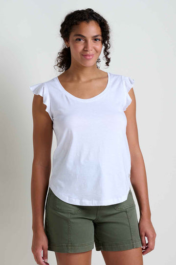 Rufflita Cap Sleeve Tee