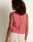 Taj Hemp Button Back Tank Top