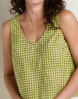 Taj Hemp Button Back Tank Top