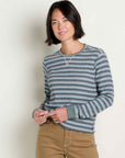 Foothill Long Sleeve W's Waffle Crew Neck Tee