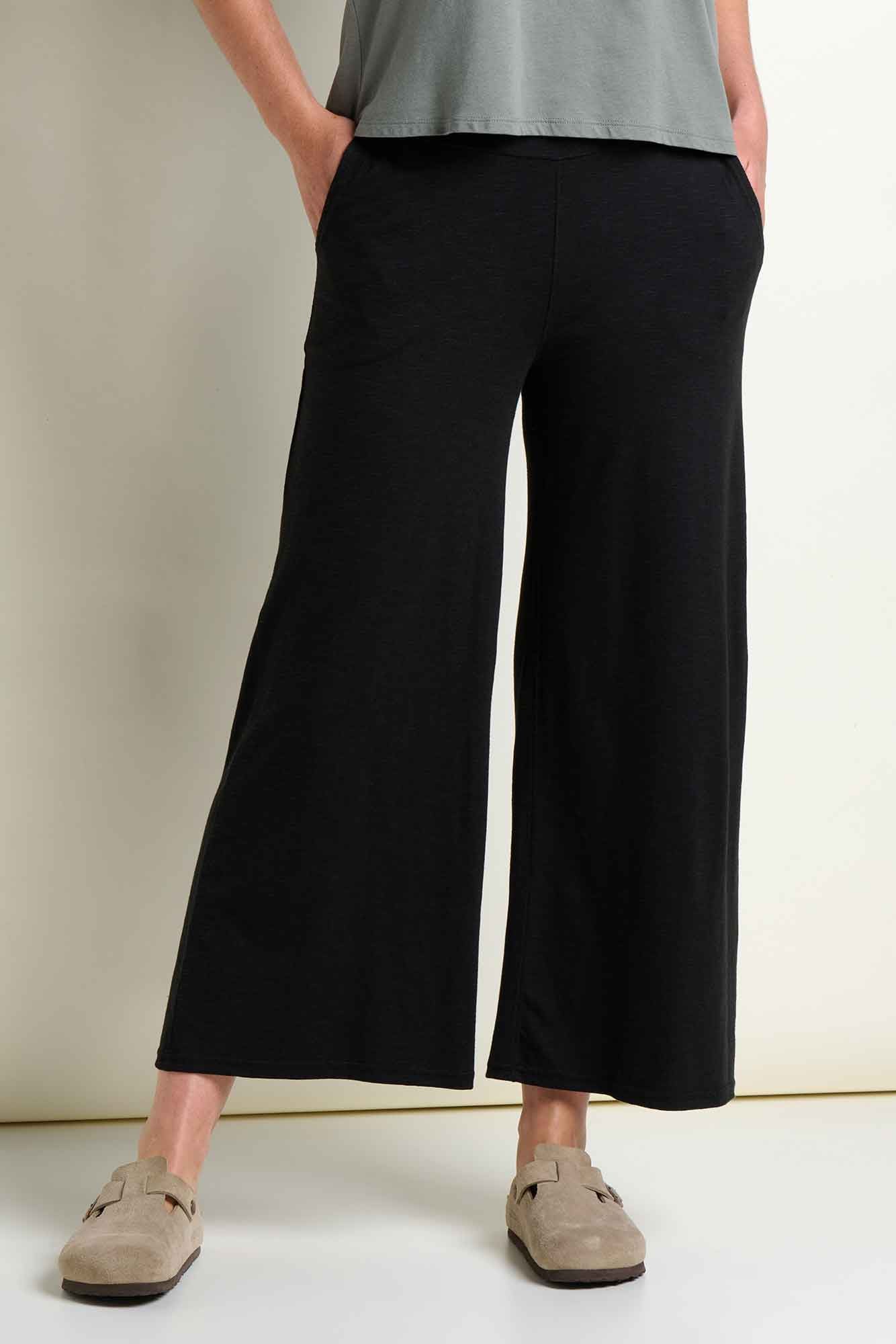 Chaka Wide Leg Pant: Black