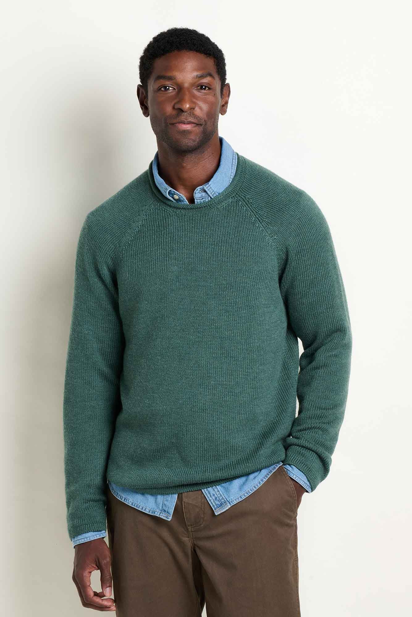 Toad & Co M's Alpineglo Rolled Neck Sweater: Cilantro