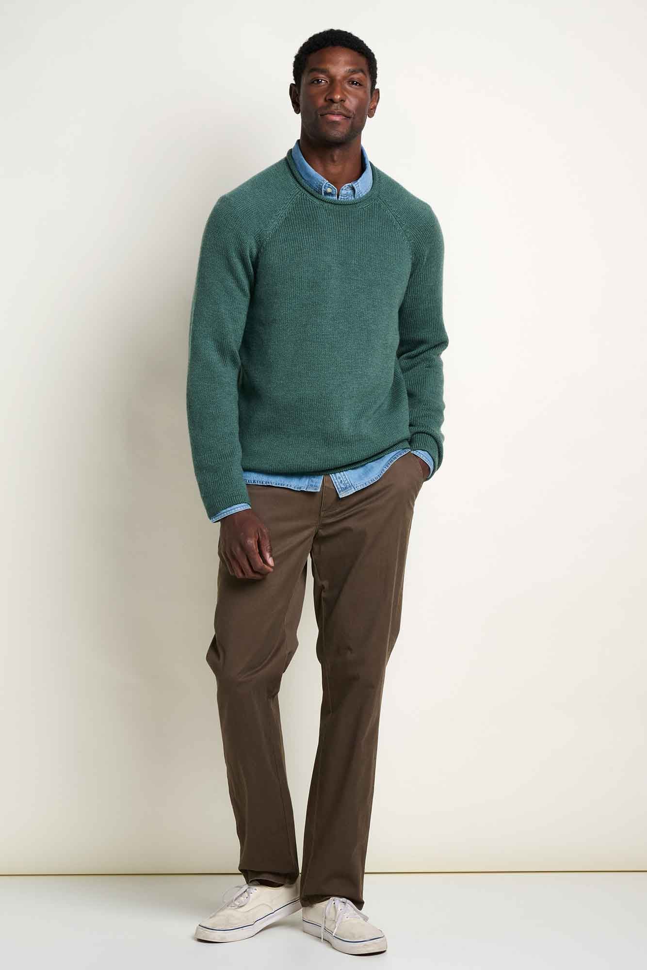 Toad & Co M's Alpineglo Rolled Neck Sweater: Cilantro
