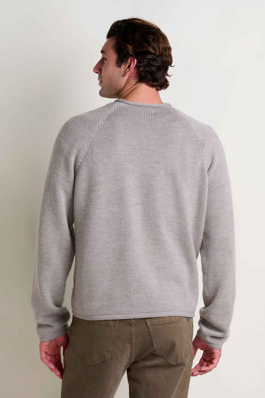 Toad & Co M's Alpineglo Rolled Neck Sweater: Dark Chino