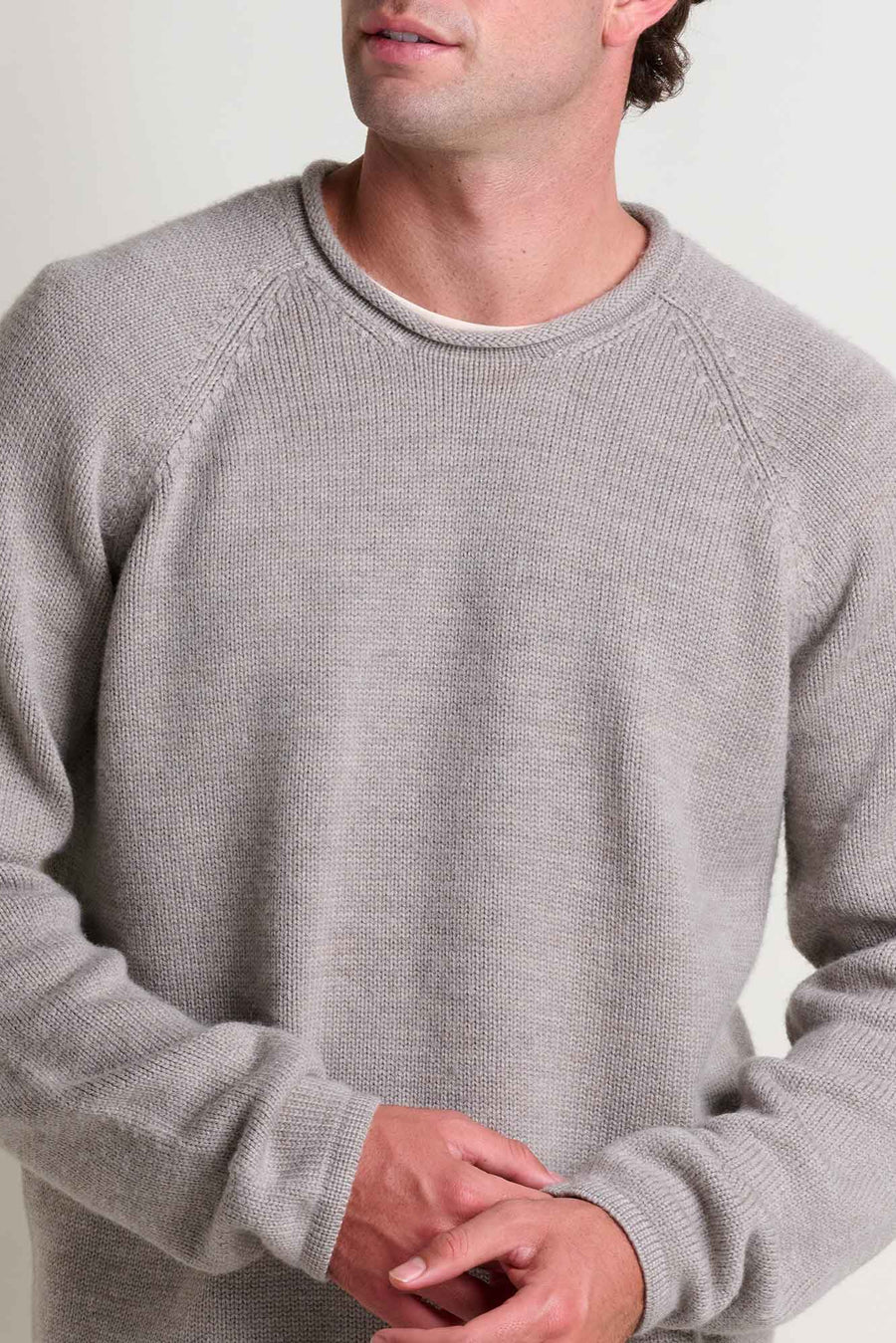 Toad & Co M's Alpineglo Rolled Neck Sweater: Dark Chino