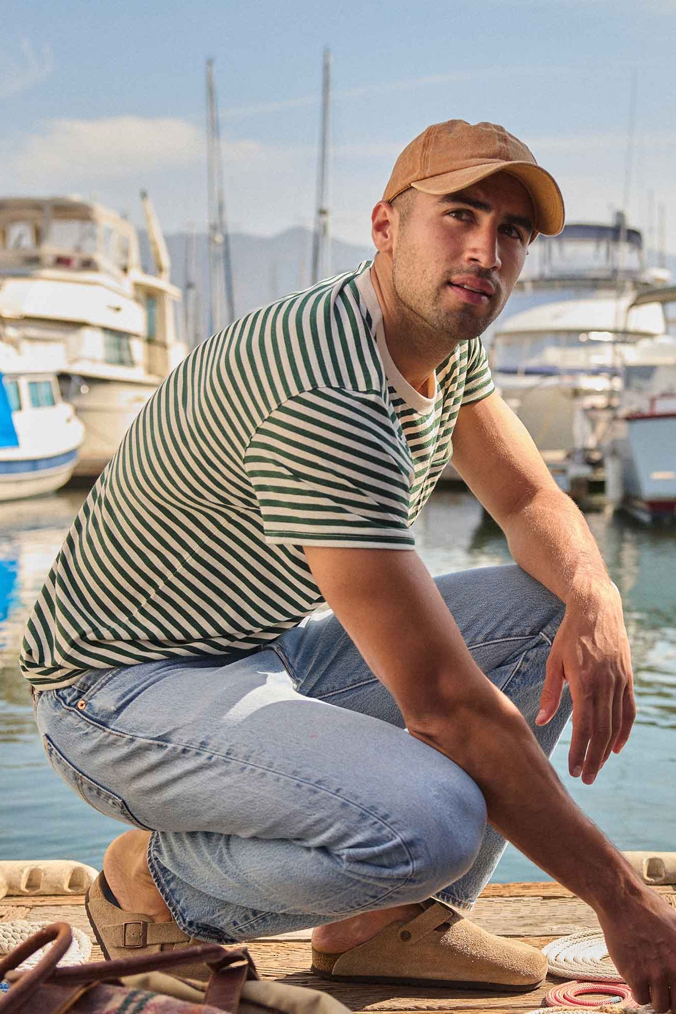 Re-Form Crew: Cilantro Stripe