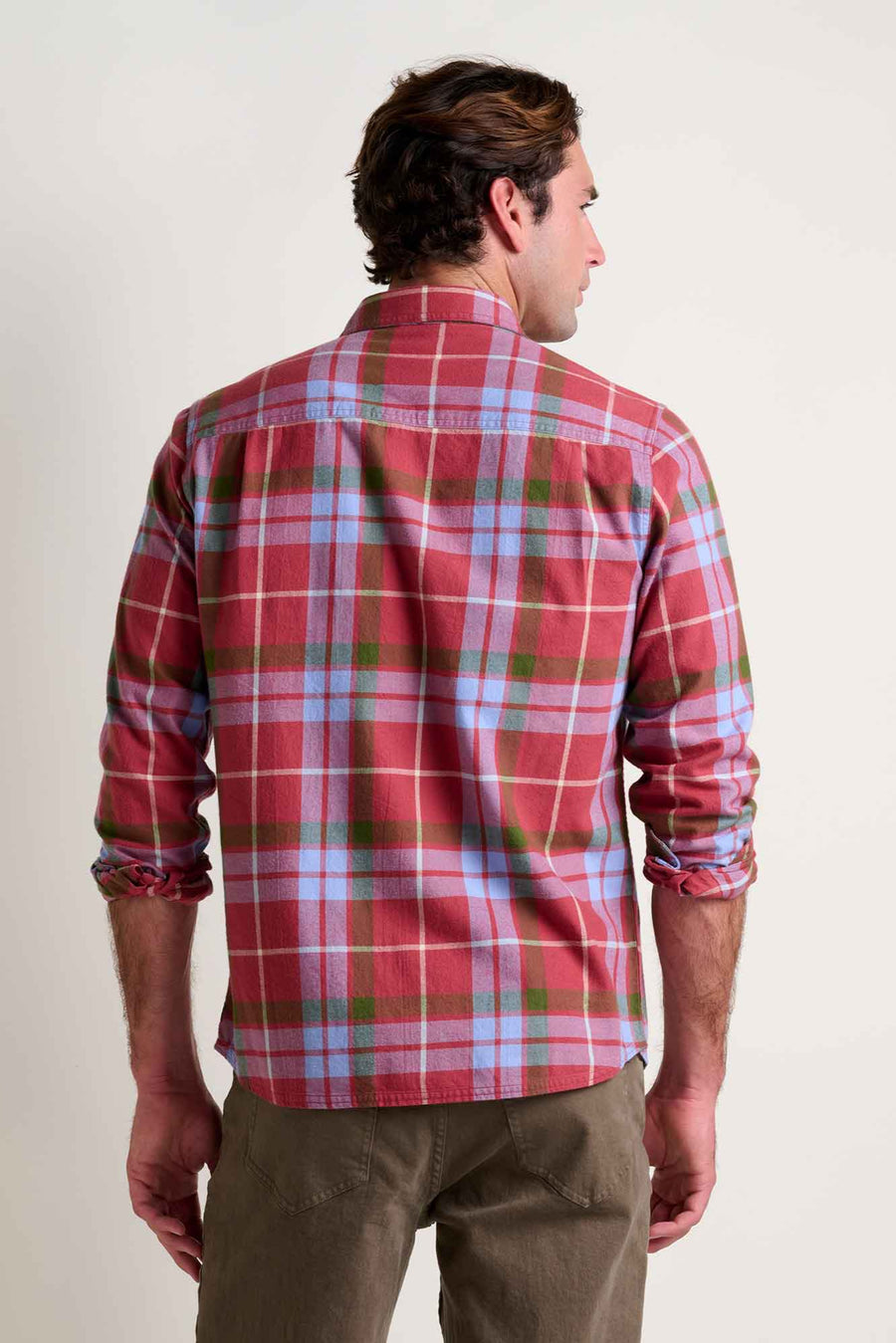 Pinevale Long Sleeve Button Down Flannel Shirt-Sundown