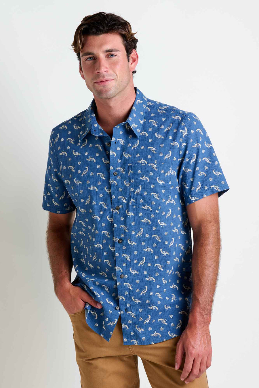 Fletcher Men's Short Sleeve Button Down Shirt