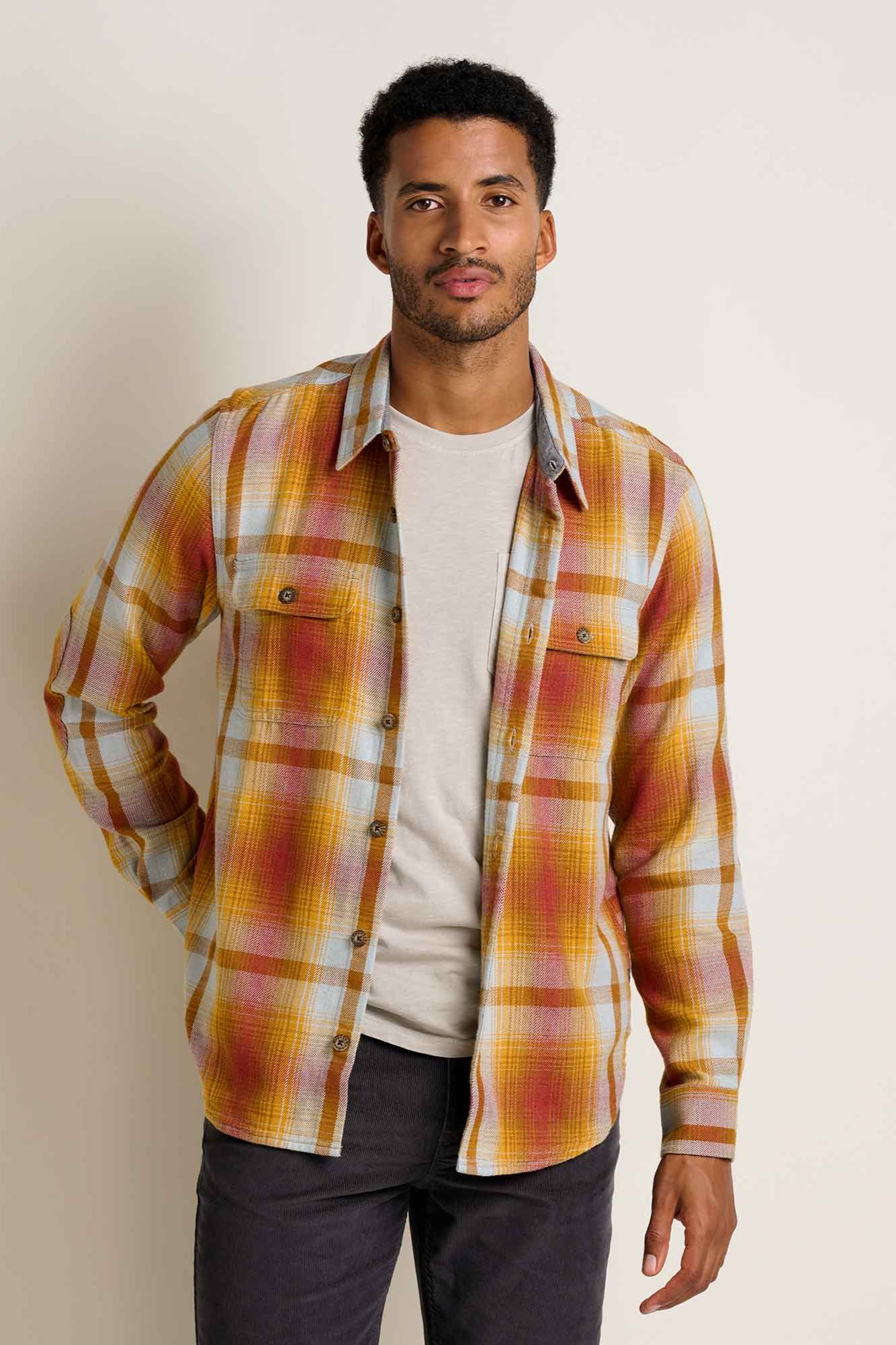 Ranchero Men's HW Flannel Shirt: Burnt Henna